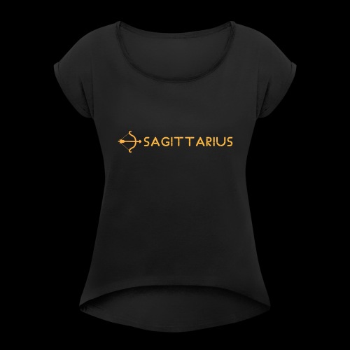 Sagittarius - Women's Roll Cuff T-Shirt