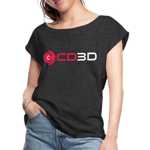 CD3D Transparency White - Women's Roll Cuff T-Shirt
