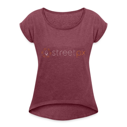 Urban Explorer StreetPX Logo - Women's Roll Cuff T-Shirt