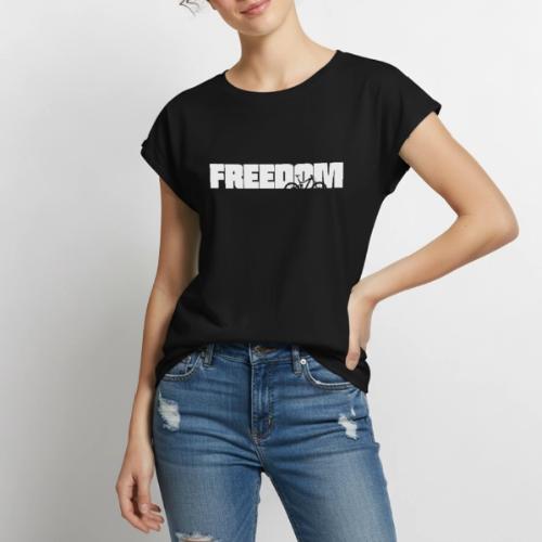 MTB Freedom - Women's Premium Roll Up Sleeve T-Shirt