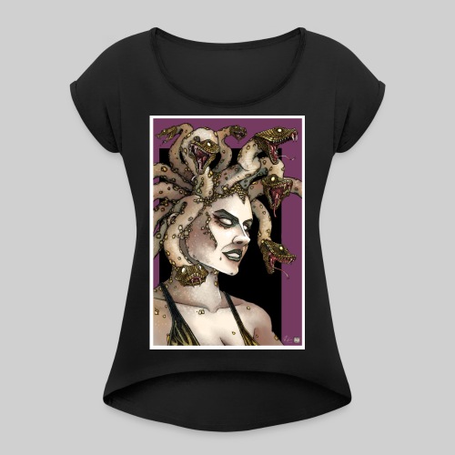 Medusa - Women's Roll Cuff T-Shirt