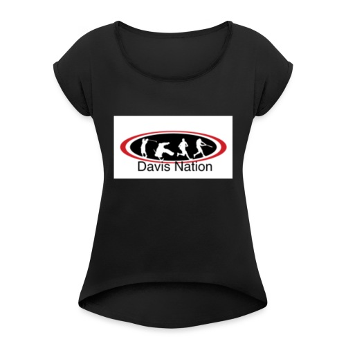 Davis Nation - Women's Roll Cuff T-Shirt