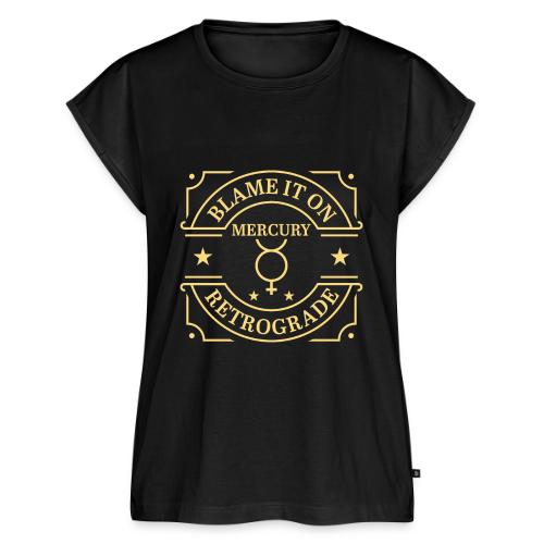 Blame It On Mercury Retrograde - Women's Premium Roll Up Sleeve T-Shirt