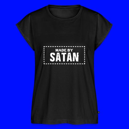 Made by SATAN - Women's Premium Roll Up Sleeve T-Shirt