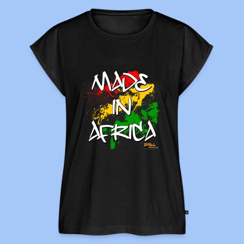 MADE IN AFRICA - Women's Premium Roll Up Sleeve T-Shirt
