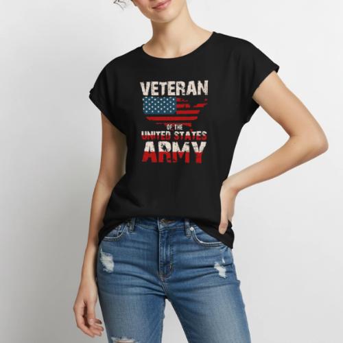 Veteran of the United States Army - Women's Premium Roll Up Sleeve T-Shirt