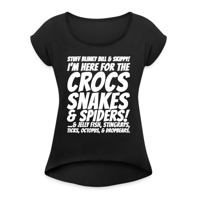 Crocks snakes and spiders shirt