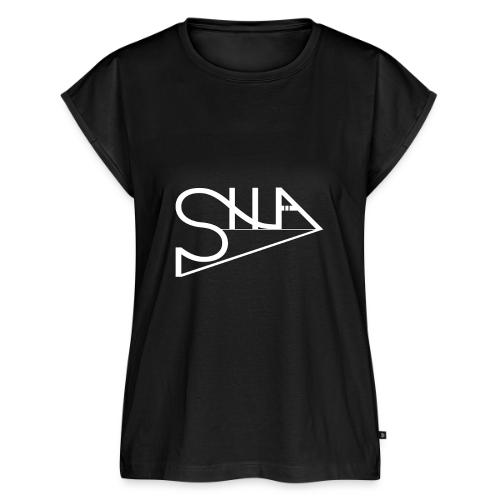 SHUA LOGO - Women's Premium Roll Up Sleeve T-Shirt