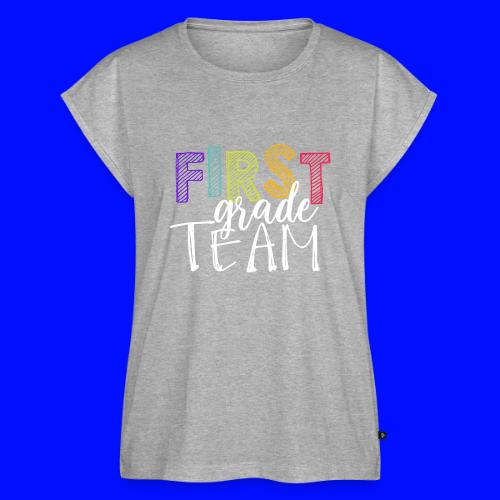 First Grade Team Grade Level Team Teacher T-Shirts - Women's Premium Roll Up Sleeve T-Shirt