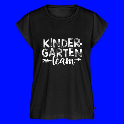 Kindergarten Team Teacher T-Shirts - Women's Premium Roll Up Sleeve T-Shirt