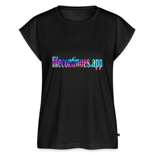 Lifecontinues.app1 - Women's Premium Roll Up Sleeve T-Shirt