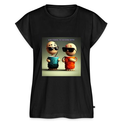 Welcome to Smoon City - Women's Premium Roll Up Sleeve T-Shirt