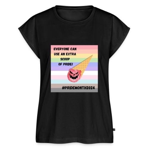 Scoop of Pride - Women's Premium Roll Up Sleeve T-Shirt