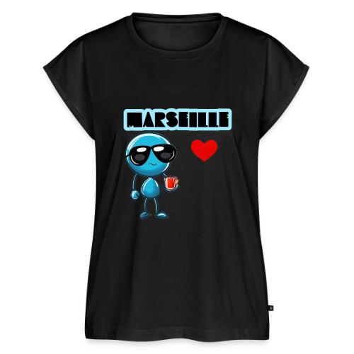 Smoon City_Marseille - Women's Premium Roll Up Sleeve T-Shirt