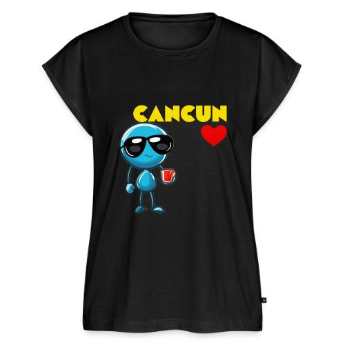Smoon City_Cancun - Women's Premium Roll Up Sleeve T-Shirt