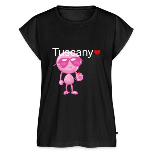 Smoon City_Tuscany Pink - Women's Premium Roll Up Sleeve T-Shirt