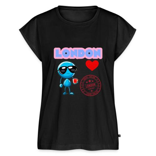 Smoon City_London - Women's Premium Roll Up Sleeve T-Shirt