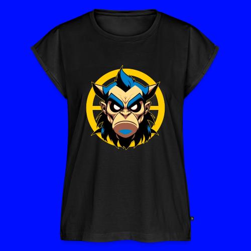 Bad Man With Horns - Women's Premium Roll Up Sleeve T-Shirt