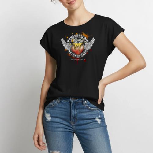Honeydripping razorblades - Women's Premium Roll Up Sleeve T-Shirt