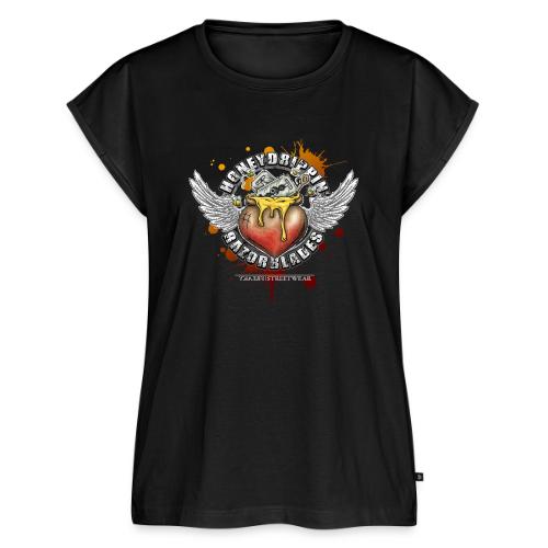 Honeydripping razorblades - Women's Premium Roll Up Sleeve T-Shirt