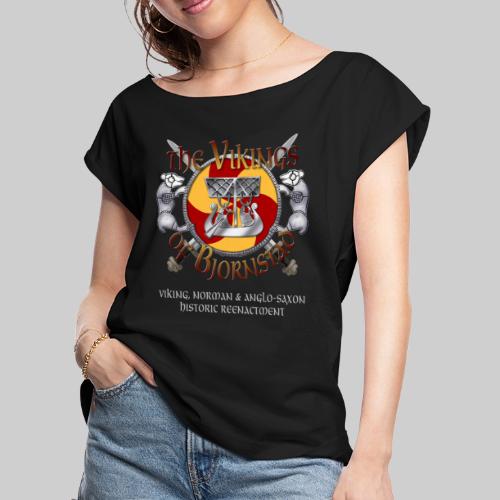 Vikings of Bjornstad Logo - Women's Roll Cuff T-Shirt