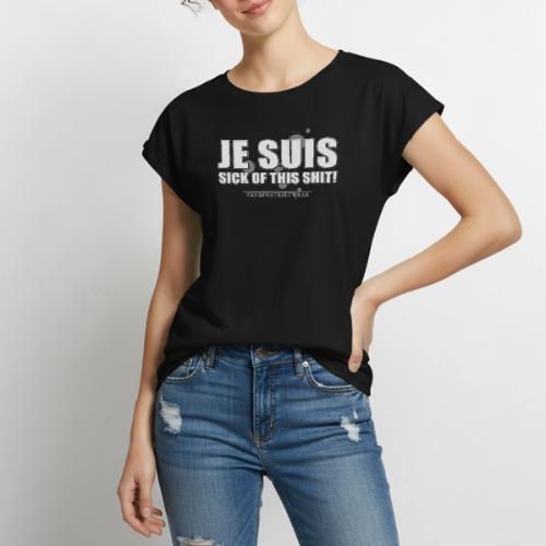 Je suis sick - Women's Premium Roll Up Sleeve T-Shirt