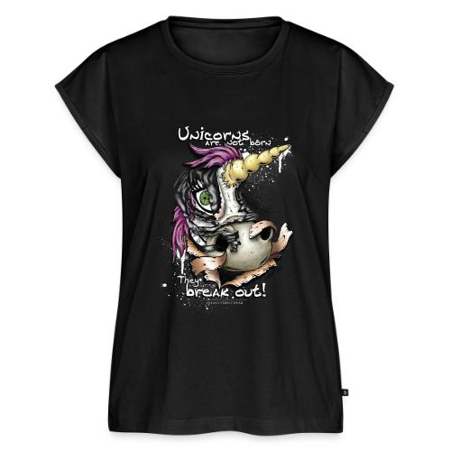 unicorn breakout - Women's Premium Roll Up Sleeve T-Shirt