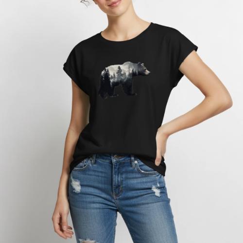Forest Within the Bear - Women's Premium Roll Up Sleeve T-Shirt