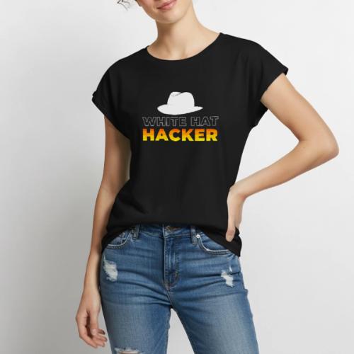 White Hat Hacker - Women's Premium Roll Up Sleeve T-Shirt