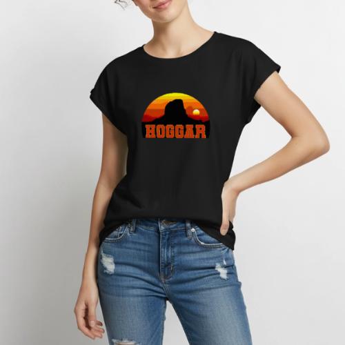 Algeria: Hoggar Desert Horizon - Women's Premium Roll Up Sleeve T-Shirt