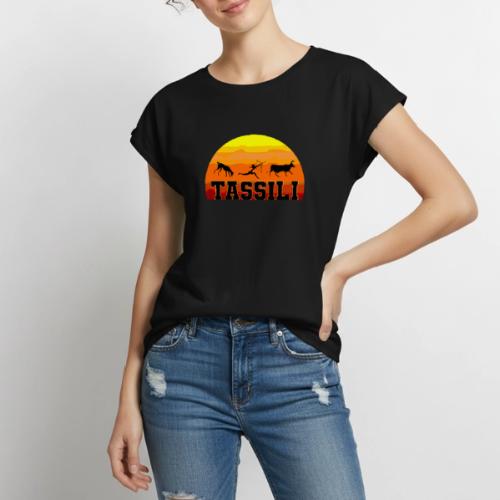 Algeria: Tassili Timeless - Women's Premium Roll Up Sleeve T-Shirt