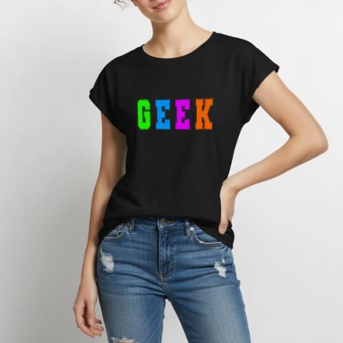 Certified Geek Mode - Women's Premium Roll Up Sleeve T-Shirt