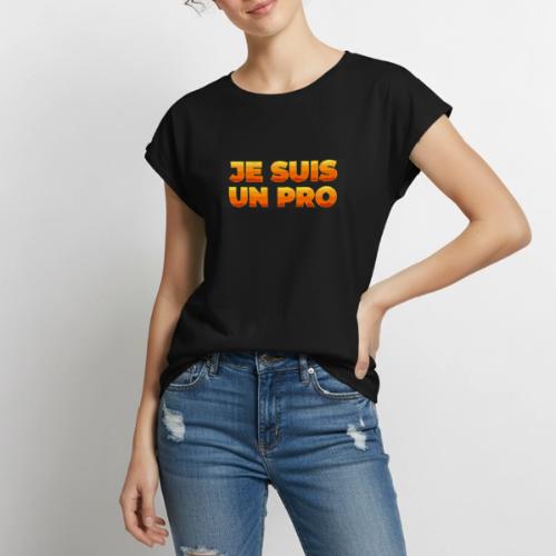 Je suis un pro - Women's Premium Roll Up Sleeve T-Shirt