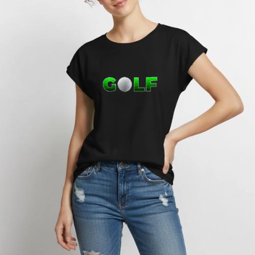 Golf Precision Wordmark - Women's Premium Roll Up Sleeve T-Shirt