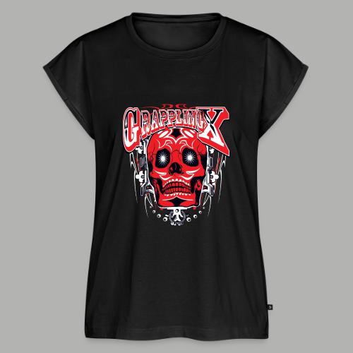 Grappling X Day of the Dead - Women's Premium Roll Up Sleeve T-Shirt