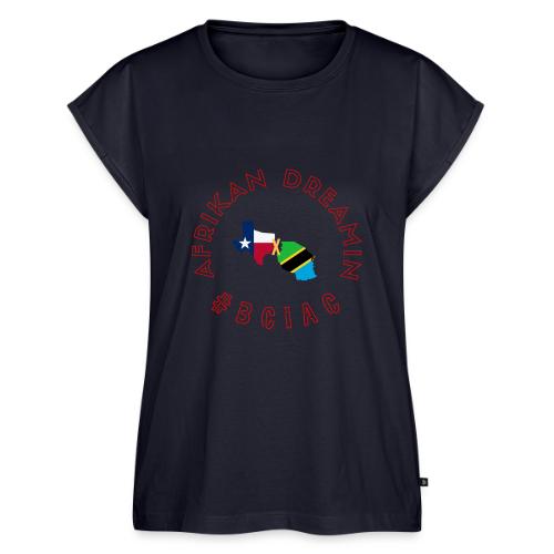 Afrikan Dreamin Classic YouTube Logo - Women's Premium Roll Up Sleeve T-Shirt