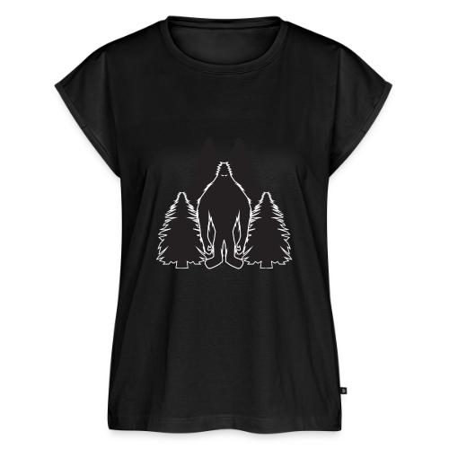 Bigfoot Trees - Women's Premium Roll Up Sleeve T-Shirt