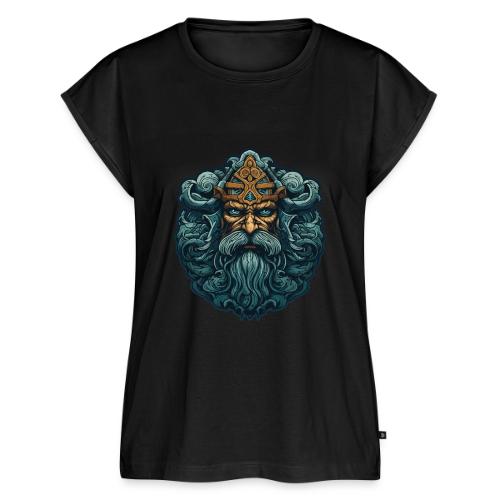 Legendary Viking Warrior: Epic Design - Women's Premium Roll Up Sleeve T-Shirt