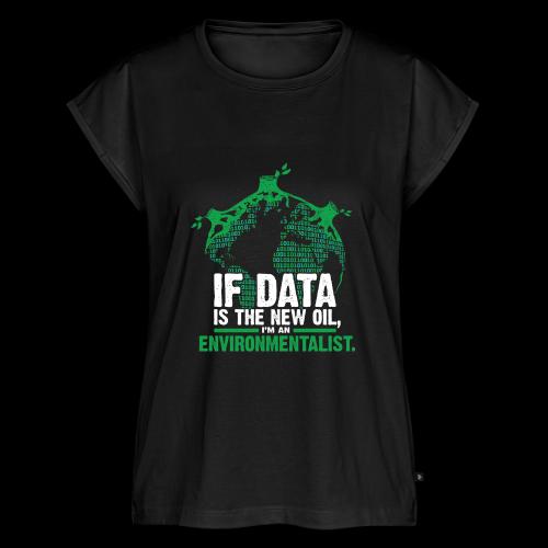 Data Environmentalist - Women's Premium Roll Up Sleeve T-Shirt