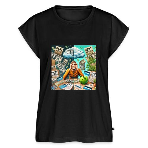 DALLE 2025 09 13 15 58 23 A conceptual illus - Women's Premium Roll Up Sleeve T-Shirt