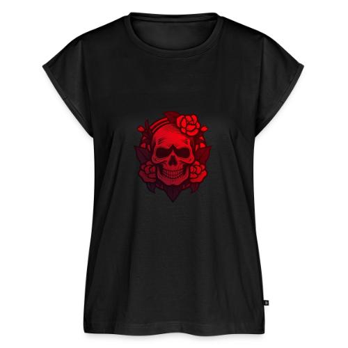 Dia de los Muertos - skull - Women's Premium Roll Up Sleeve T-Shirt
