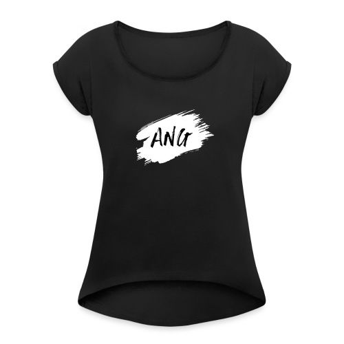 ANG Scribble - Women's Roll Cuff T-Shirt