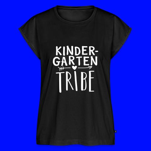 Kindergarten Tribe Teacher Team T-Shirts - Women's Premium Roll Up Sleeve T-Shirt