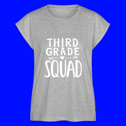 Third Grade Squad Teacher Team T-Shirts - Women's Premium Roll Up Sleeve T-Shirt