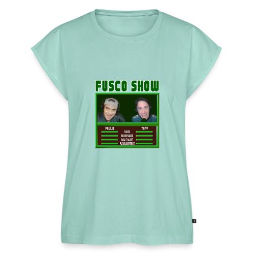 FUSCO SHOW VIDEO GAME - Women's Premium Roll Up Sleeve T-Shirt