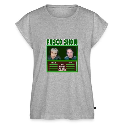 FUSCO SHOW VIDEO GAME - Women's Premium Roll Up Sleeve T-Shirt