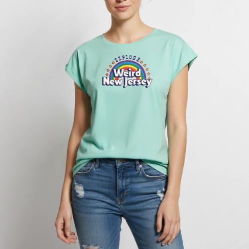 Explore Weird NJ - Women's Premium Roll Up Sleeve T-Shirt