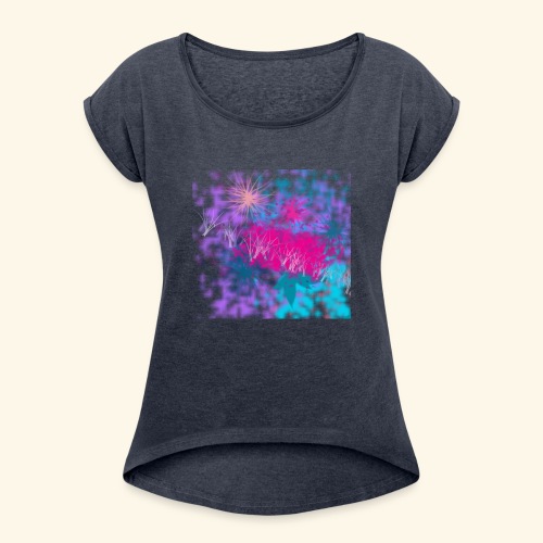 Abstract - Women's Roll Cuff T-Shirt