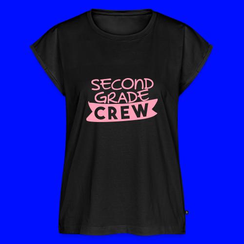 Second Grade Crew Teacher T-shirts - Women's Premium Roll Up Sleeve T-Shirt