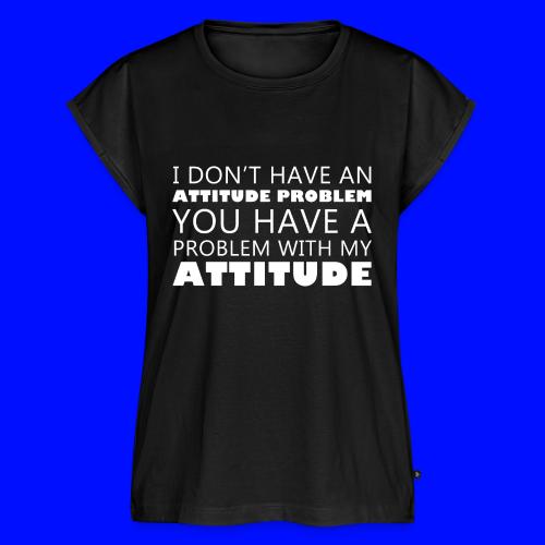 attitude - Women's Premium Roll Up Sleeve T-Shirt
